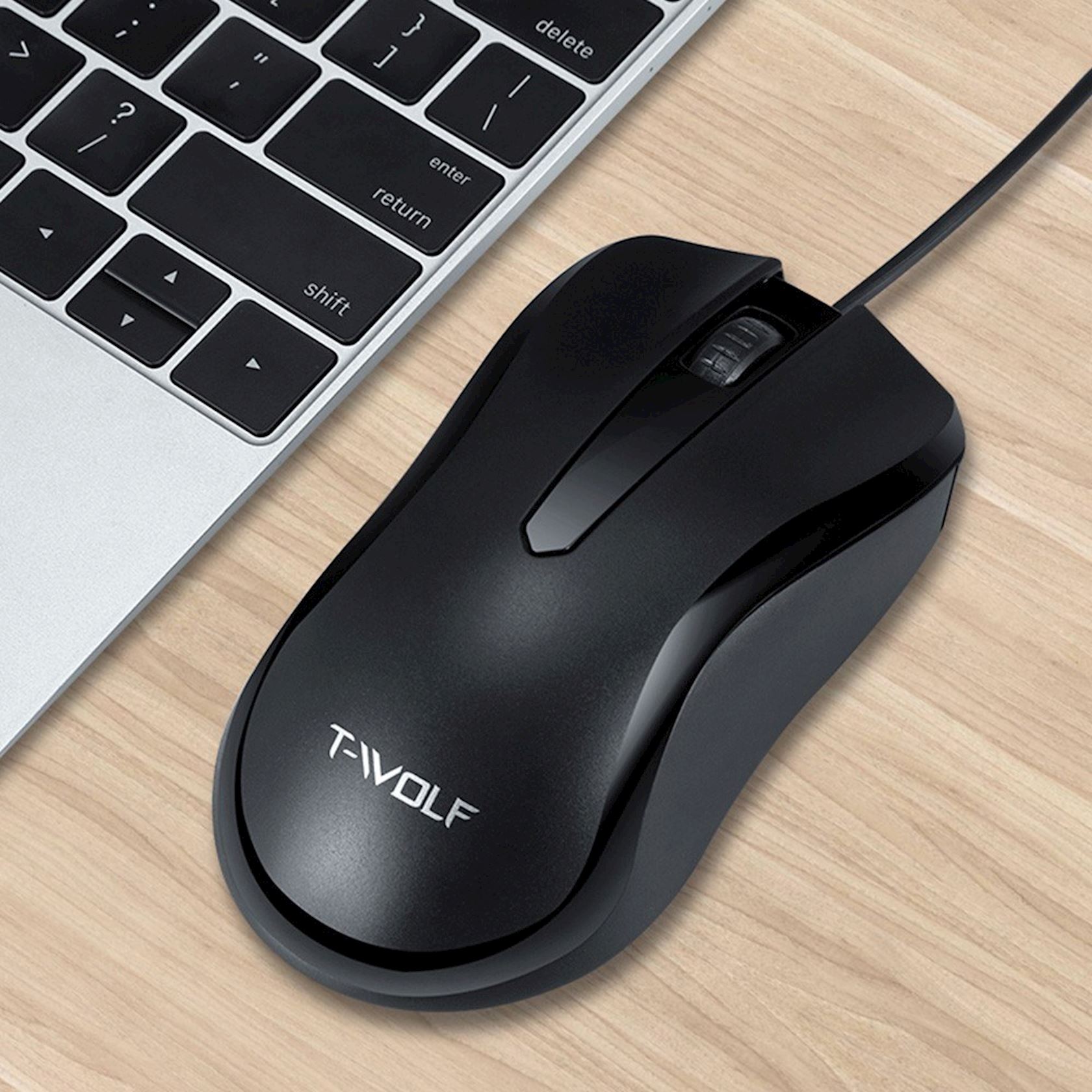 T-WOLF V12 USB Wired Mouse